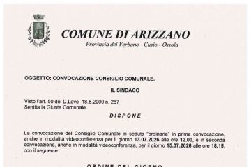 Testo riportato su formato lettera