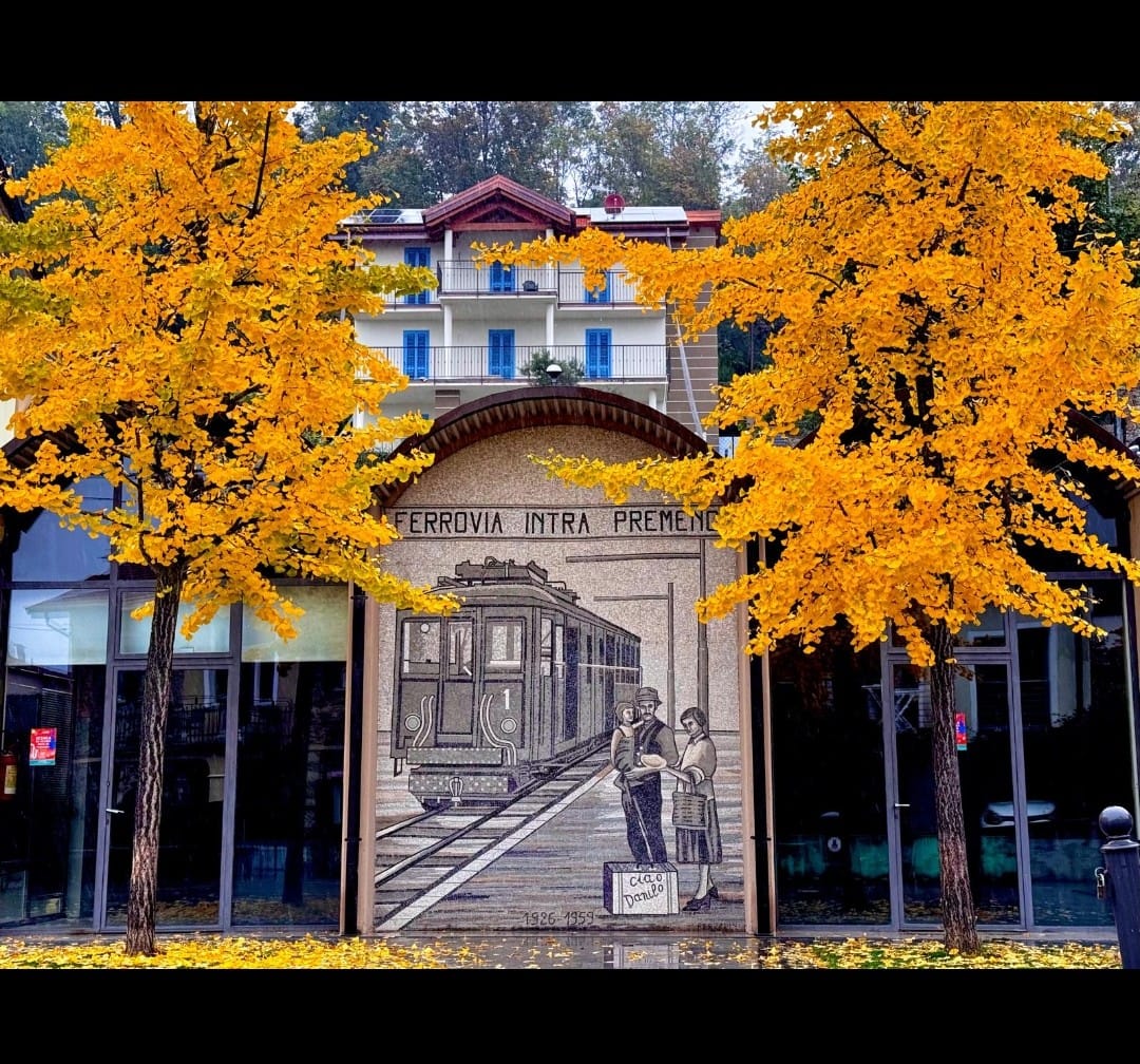 Sala polivalente comunale con i colori dell'autunno